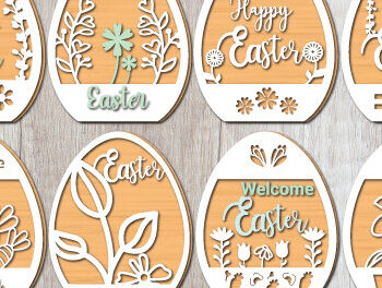 Intra απο ξύλο plywood  Χρώμα wenge 3mm-4mm πάχος - Διακοσμητικό Πασχαλινό Αυγό Cut Layer 1466 Δίασταση 15x15 cm INTRAFABR-117656733 - Image 5