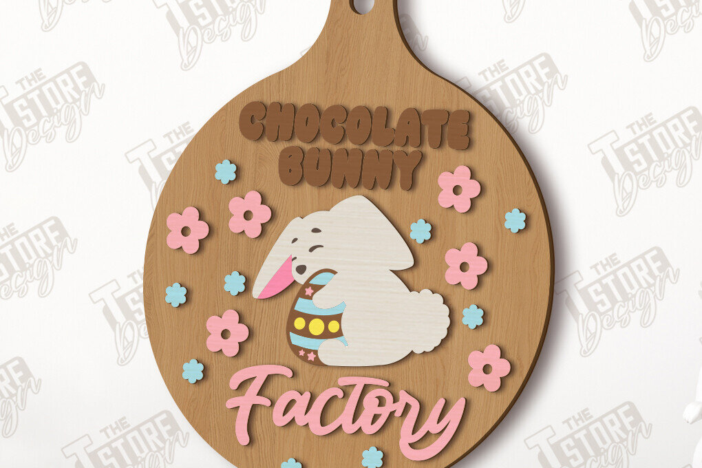 Intra απο ξύλο plywood  Χρώμα wenge 3mm-4mm πάχος - Διακοσμητικό Πασχαλινό Mini Cutting Board|CNC Δίασταση 15x15 cm INTRAFABR-114735767