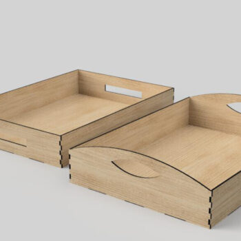 Intra απο ξύλο plywood Χρώμα wenge 3mm-4mm πάχος - Διακοσμητικά κομμένα αρχεία με επίπεδη θήκη με λέιζερ Δίασταση 20x20 cm INTRAFABR-125220326 - Image 2