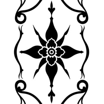 Intra απο ξύλο plywood  Χρώμα wenge 3mm-4mm πάχος - Διακοσμητικό λουλουδάτο κομμένο πακέτο Δίασταση 20x25 cm INTRAFABR-26298692 - Image 6