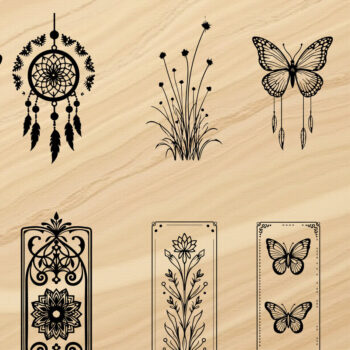 Intra απο ξύλο plywood  Χρώμα wenge 3mm-4mm πάχος - Διακοσμητικό διανυσματικό σετ πάνελ τοίχου λουλουδιών Δίασταση 4x4 cm INTRAFABR-118190439 - Image 1