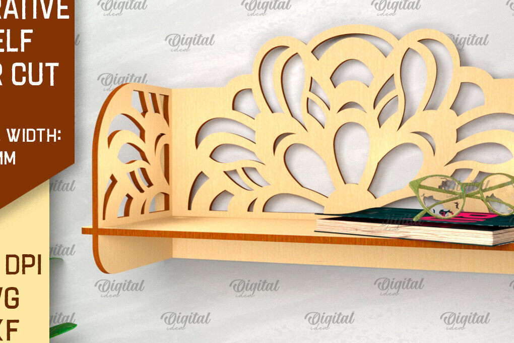 Intra απο ξύλο plywood  Χρώμα wenge 3mm-4mm πάχος - Διακοσμητικό ράφι τοίχου λουλουδιών Δίασταση 30x20 cm INTRAFABR-118150121