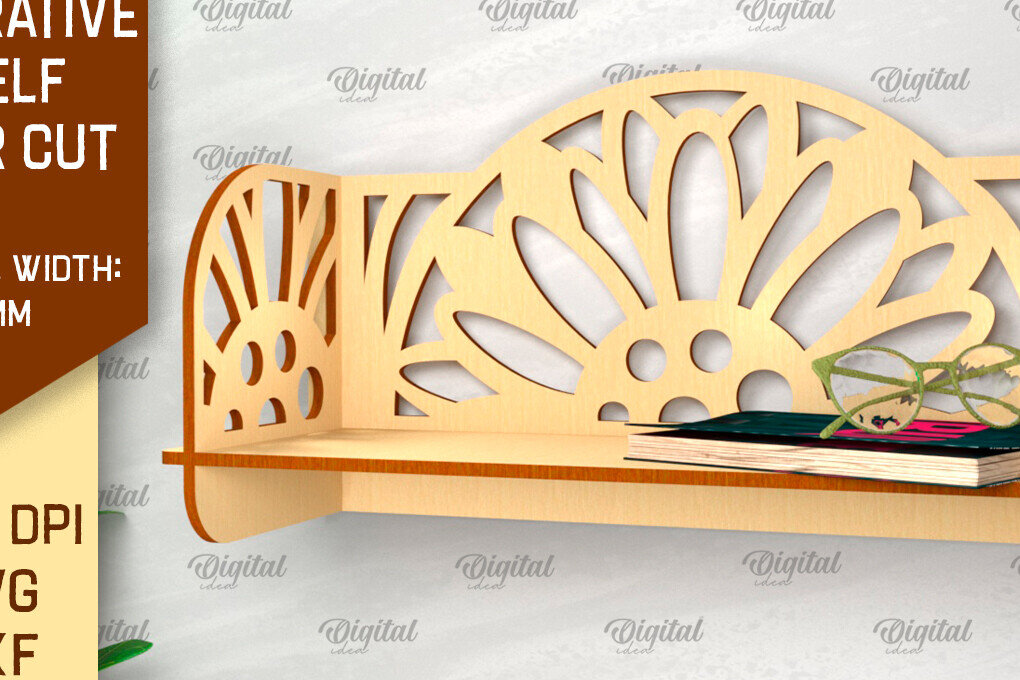 Intra απο ξύλο plywood  Χρώμα wenge 3mm-4mm πάχος - Διακοσμητικό ράφι τοίχου λουλουδιών Δίασταση 30x20 cm INTRAFABR-125104962