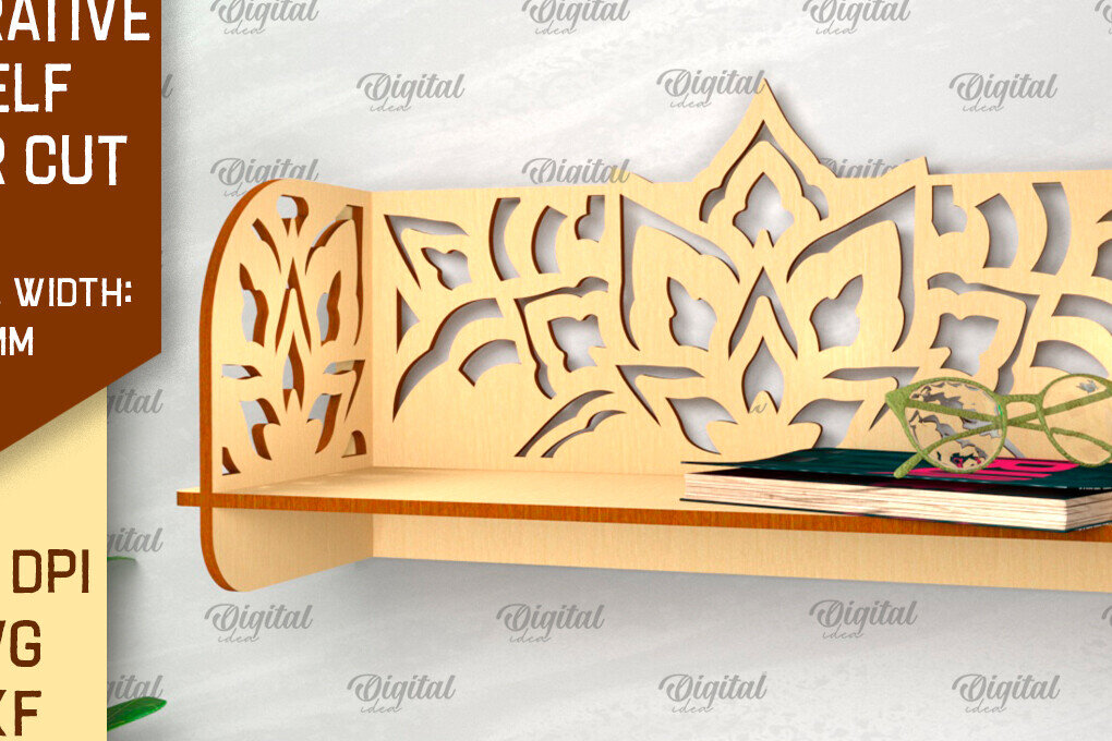 Intra απο ξύλο plywood  Χρώμα wenge 3mm-4mm πάχος - Διακοσμητικό ράφι τοίχου λουλουδιών Δίασταση 30x20 cm INTRAFABR-125103477