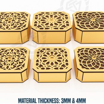 Intra απο ξύλο plywood  Χρώμα wenge 3mm-4mm πάχος - Διακοσμητικό κουτί δώρου Αρχεία Δίασταση 150x150 cm INTRAFABR-4058466 - Image 1