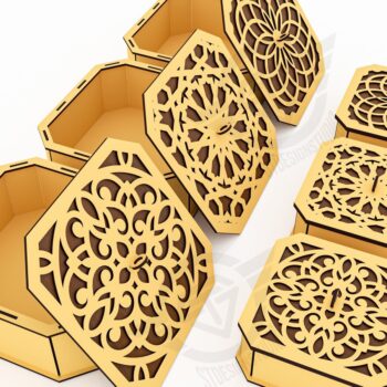 Intra απο ξύλο plywood  Χρώμα wenge 3mm-4mm πάχος - Διακοσμητικό κουτί δώρου Αρχεία Δίασταση 150x150 cm INTRAFABR-4058466 - Image 2