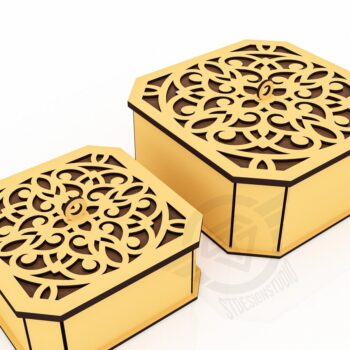 Intra απο ξύλο plywood  Χρώμα wenge 3mm-4mm πάχος - Διακοσμητικό κουτί δώρου Αρχεία Δίασταση 150x150 cm INTRAFABR-4058466 - Image 4