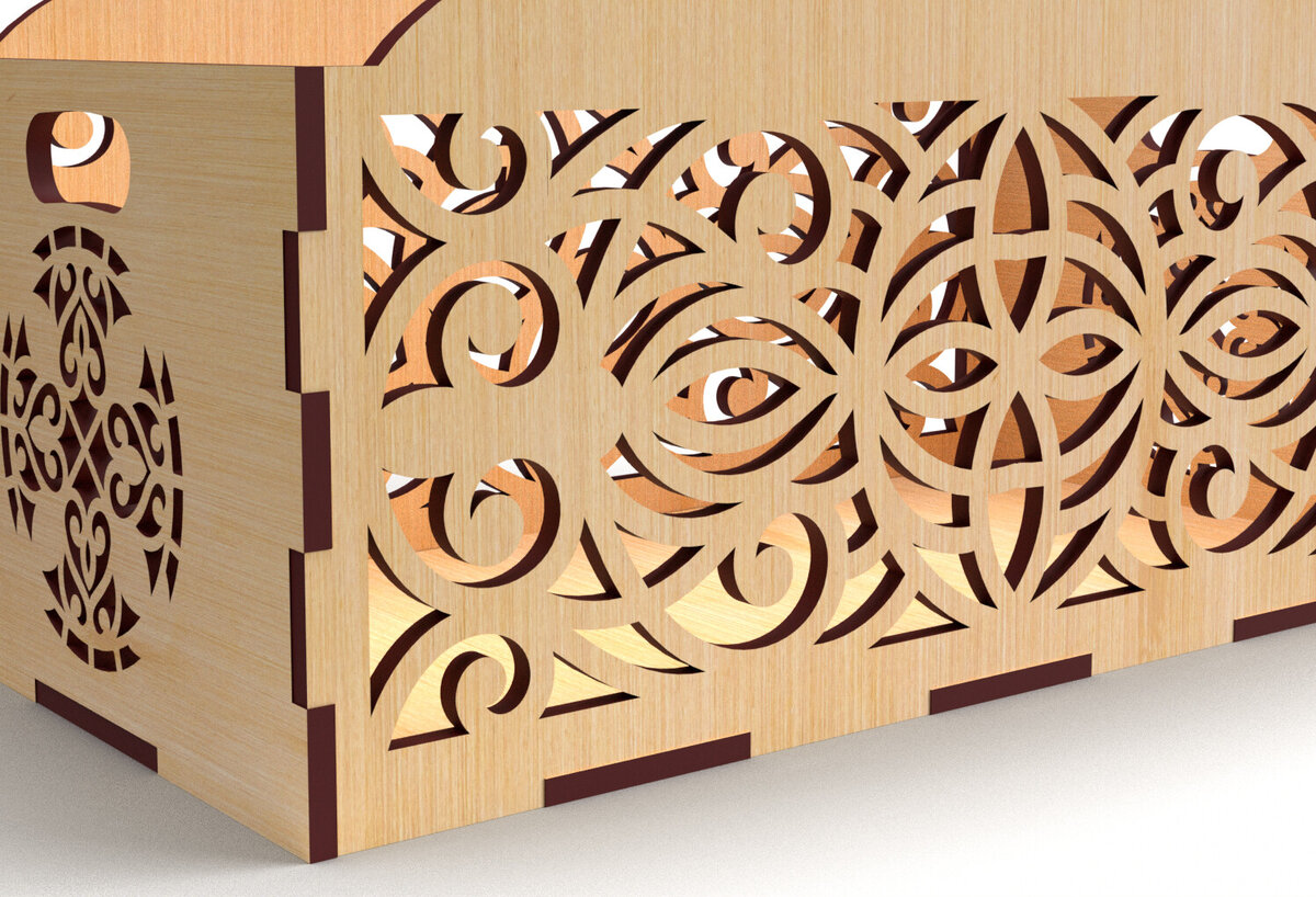 Intra απο ξύλο plywood  Χρώμα wenge 3mm-4mm πάχος - Διακοσμητικό κουτί δώρου Δίσκος κοπής με λέιζερ Δίασταση 15x15 cm INTRAFABR-93973061