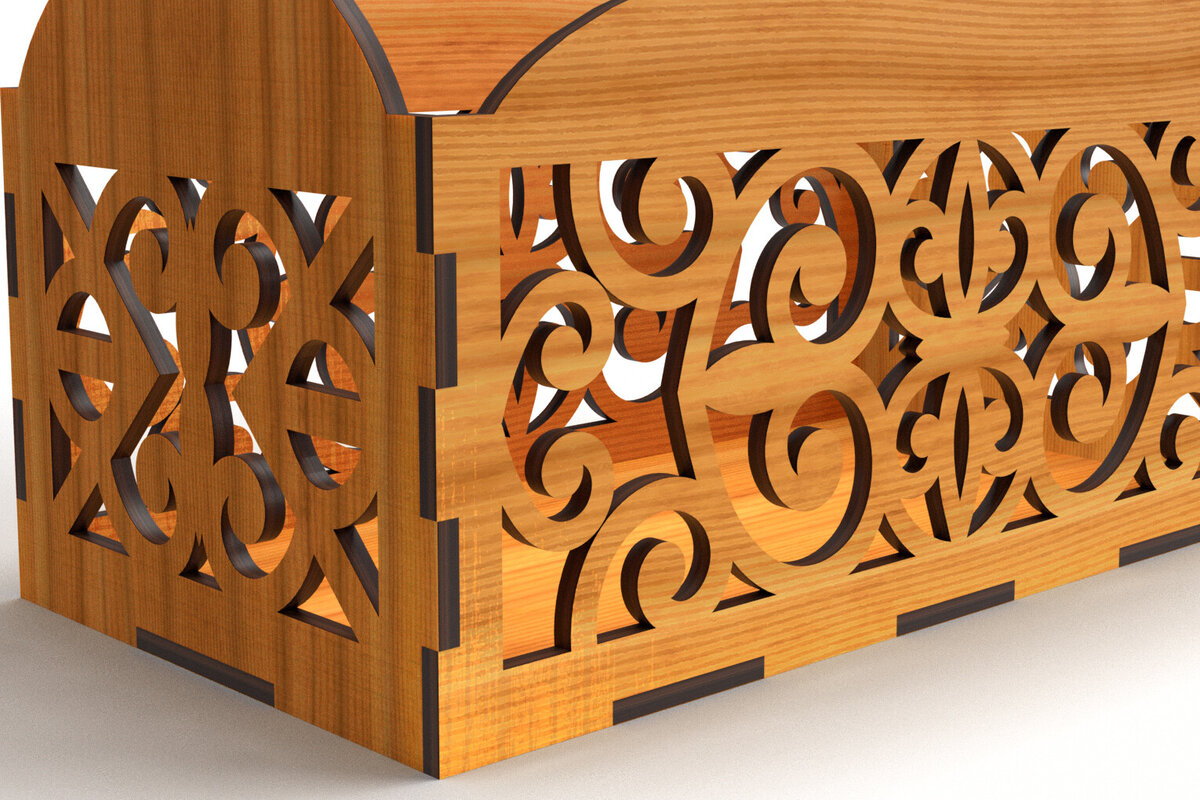 Intra απο ξύλο plywood  Χρώμα wenge 3mm-4mm πάχος - Διακοσμητικό κουτί δώρου Ξύλινο κουτί κοπής με λέιζερ Δίασταση 6x6 cm INTRAFABR-66883330