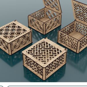 Intra απο ξύλο plywood  Χρώμα wenge 3mm-4mm πάχος - Διακοσμητικό κουτί δώρου Δίασταση 100x110 cm INTRAFABR-118208940