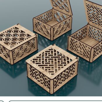 Intra απο ξύλο plywood  Χρώμα wenge 3mm-4mm πάχος - Διακοσμητικό κουτί δώρου Δίασταση 100x110 cm INTRAFABR-118208940 - Image 1