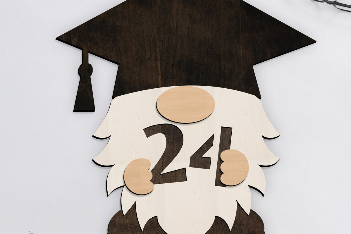 Intra απο ξύλο plywood  Χρώμα wenge 3mm-4mm πάχος - Διακοσμητικό κοπής με λέιζερ Gnome Δίασταση 34x7 cm INTRAFABR-118208973