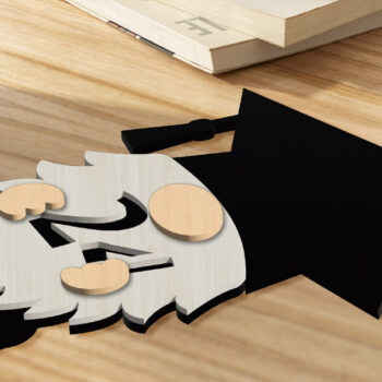 Intra απο ξύλο plywood Χρώμα wenge 3mm-4mm πάχος - Διακοσμητικό κοπής με λέιζερ Gnome Δίασταση 34x7 cm INTRAFABR-118208973 - Image 3