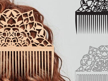 Intra απο ξύλο plywood Χρώμα wenge 3mm-4mm πάχος - Διακοσμητικές χτένες μαλλιών Δέσμη κοπής με λέιζερ Δίασταση 20x20 cm INTRAFABR-118209046 - Image 3