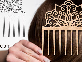 Intra απο ξύλο plywood Χρώμα wenge 3mm-4mm πάχος - Διακοσμητικές χτένες μαλλιών Δέσμη κοπής με λέιζερ Δίασταση 20x20 cm INTRAFABR-118209046 - Image 5