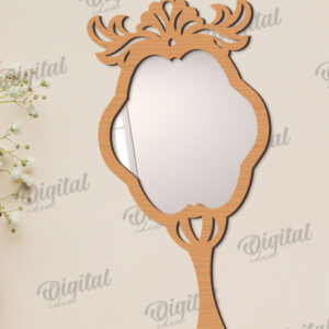 Intra απο ξύλο plywood  Χρώμα wenge 3mm-4mm πάχος - Διακοσμητικό πλαίσιο καθρέφτη χεριού Δίασταση 20x25 cm INTRAFABR-118208280