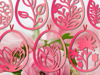 Intra απο ξύλο plywood  Χρώμα wenge 3mm-4mm πάχος - Διακοσμητικό Κρεμαστό Πασχαλινό Αυγό 1464 Δίασταση 15x15 cm INTRAFABR-117103241 - Image 3