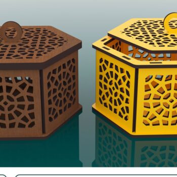 Intra απο ξύλο plywood  Χρώμα wenge 3mm-4mm πάχος - Διακοσμητικό Εξάγωνο Ξύλινο Κουτί δώρου Δίασταση 128x112 cm INTRAFABR-117887745 - Image 1