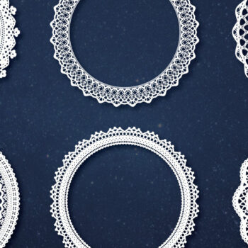 Intra απο ξύλο plywood Χρώμα wenge 3mm-4mm πάχος - Διακοσμητικά κορνίζες από δαντέλα και περίπλοκος κύκλος δαντέλας Δίασταση 20x25 cm INTRAFABR-117938840 - Image 1