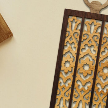 Intra απο ξύλο plywood  Χρώμα wenge 3mm-4mm πάχος - Διακοσμητικό πρότυπο σιλουέτας φαναριού Δίασταση 4x8 cm INTRAFABR-115261239 - Image 3