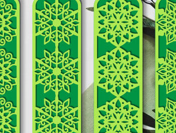 Intra απο ξύλο plywood  Χρώμα wenge 3mm-4mm πάχος - Διακοσμητικό Σετ σελιδοδεικτών κοπής με λέιζερ Δίασταση 5x20 cm INTRAFABR-75199261 - Image 2