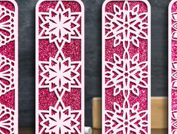 Intra απο ξύλο plywood  Χρώμα wenge 3mm-4mm πάχος - Διακοσμητικό Σετ σελιδοδεικτών κοπής με λέιζερ Δίασταση 5x20 cm INTRAFABR-75199261 - Image 4