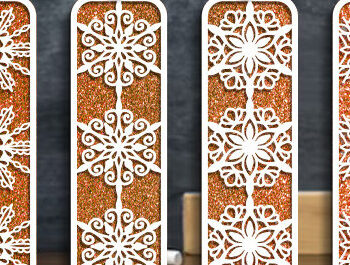 Intra απο ξύλο plywood  Χρώμα wenge 3mm-4mm πάχος - Διακοσμητικό Σετ σελιδοδεικτών κοπής με λέιζερ Δίασταση 5x20 cm INTRAFABR-75199261 - Image 5