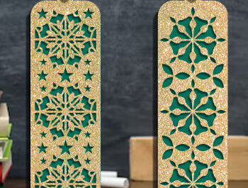 Intra απο ξύλο plywood  Χρώμα wenge 3mm-4mm πάχος - Διακοσμητικό Σετ σελιδοδεικτών κοπής με λέιζερ Δίασταση 5x20 cm INTRAFABR-75199261 - Image 7