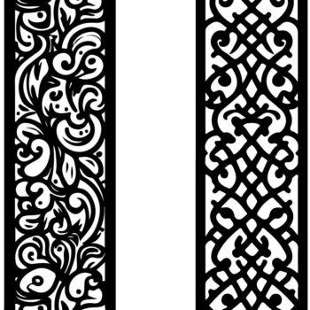 Intra απο ξύλο plywood Χρώμα wenge 3mm-4mm πάχος - Διακοσμητικό Jali και Screen Pan Δίασταση 40x50 cm INTRAFABR-35347043 - Image 2