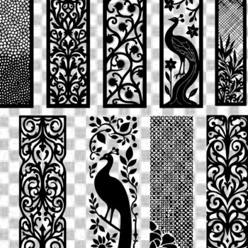 Intra απο ξύλο plywood Χρώμα wenge 3mm-4mm πάχος - Διακοσμητικό Jali και Screen Pan Δίασταση 40x50 cm INTRAFABR-35347043 - Image 3