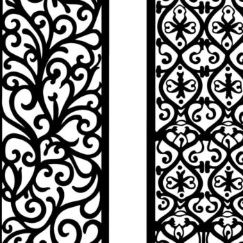 Intra απο ξύλο plywood  Χρώμα wenge 3mm-4mm πάχος - Διακοσμητικό Jali και Screen Pan Δίασταση 40x50 cm INTRAFABR-118907619 - Image 3