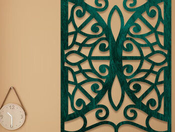 Intra απο ξύλο plywood Χρώμα wenge 3mm-4mm πάχος - Διακοσμητικό πάνελ κοπής με λέιζερ Δίασταση 20x20 cm INTRAFABR-107818578 - Image 1