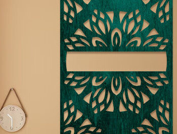 Intra απο ξύλο plywood Χρώμα wenge 3mm-4mm πάχος - Διακοσμητικό πάνελ κοπής με λέιζερ Δίασταση 20x20 cm INTRAFABR-109873473 - Image 1