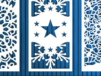 Intra απο ξύλο plywood  Χρώμα wenge 3mm-4mm πάχος - Διακοσμητικό πάνελ κοπής με λέιζερ διακόσμηση τοίχου Δίασταση 30x20 cm INTRAFABR-97564271 - Image 1