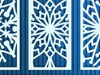 Intra απο ξύλο plywood  Χρώμα wenge 3mm-4mm πάχος - Διακοσμητικό πάνελ κοπής με λέιζερ διακόσμηση τοίχου Δίασταση 30x20 cm INTRAFABR-97564294 - Image 1