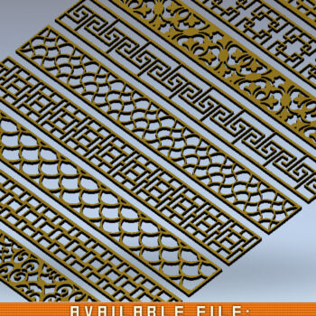 Intra απο ξύλο plywood  Χρώμα wenge 3mm-4mm πάχος - Διακοσμητικά πάνελ κοπής με λέιζερ Σχέδιο CNC Δίασταση 6x6 cm INTRAFABR-97564587 - Image 1