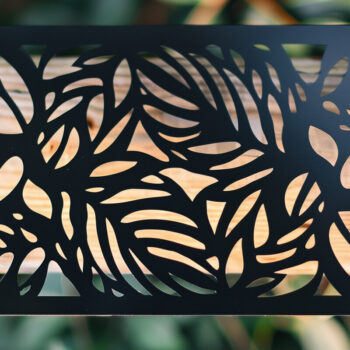 Intra απο ξύλο plywood  Χρώμα wenge 3mm-4mm πάχος - Διακοσμητικό πρότυπο πάνελ κοπής λέιζερ Δίασταση 20x20 cm INTRAFABR-97564628 - Image 1