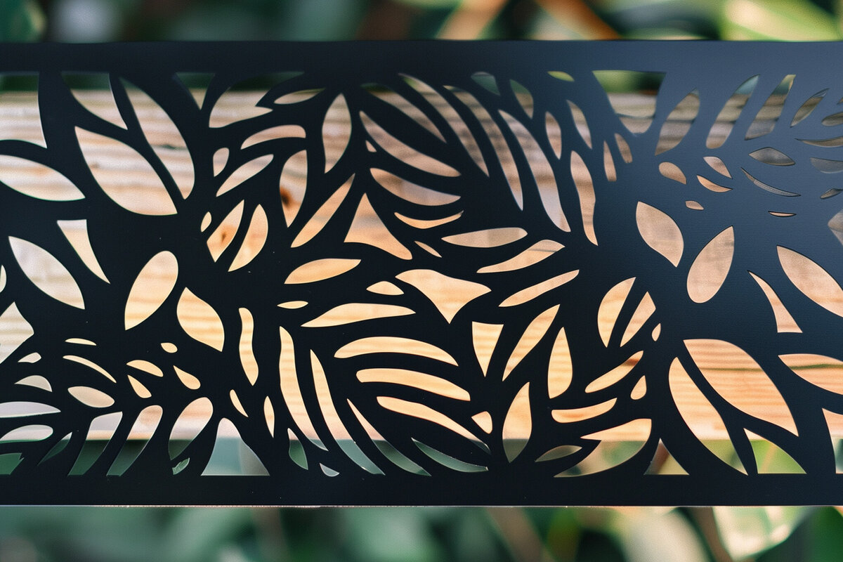 Intra απο ξύλο plywood  Χρώμα wenge 3mm-4mm πάχος - Διακοσμητικό πρότυπο πάνελ κοπής λέιζερ Δίασταση 20x20 cm INTRAFABR-97564628