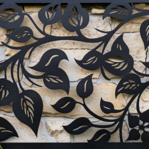 Intra απο ξύλο plywood  Χρώμα wenge 3mm-4mm πάχος - Διακοσμητικό πρότυπο πάνελ κοπής λέιζερ Δίασταση 20x20 cm INTRAFABR-97562656