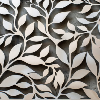 Intra απο ξύλο plywood  Χρώμα wenge 3mm-4mm πάχος - Διακοσμητικό πρότυπο πάνελ κοπής λέιζερ Δίασταση 20x20 cm INTRAFABR-97562701 - Image 1