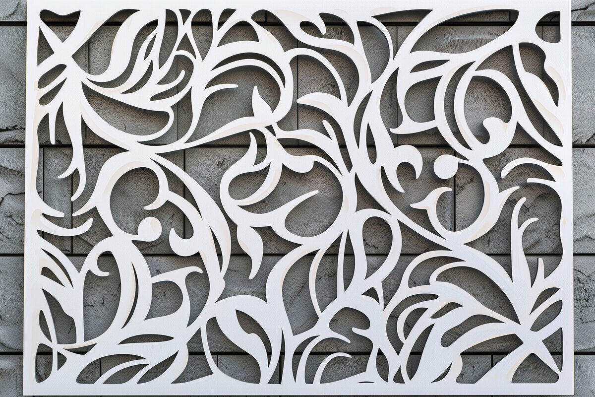 Intra απο ξύλο plywood  Χρώμα wenge 3mm-4mm πάχος - Διακοσμητικό πρότυπο πάνελ κοπής λέιζερ Δίασταση 20x20 cm INTRAFABR-97562724