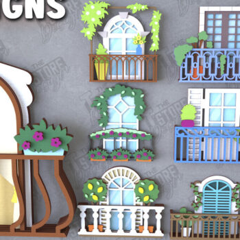 Intra απο ξύλο plywood Χρώμα wenge 3mm-4mm πάχος - Διακοσμητικό Πακέτο Μπαλκονιού με στρώσεις | CNC Δίασταση 20x20 cm INTRAFABR-98692109 - Image 1