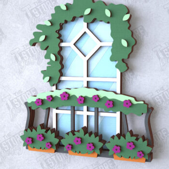 Intra απο ξύλο plywood Χρώμα wenge 3mm-4mm πάχος - Διακοσμητικό Πακέτο Μπαλκονιού με στρώσεις | CNC Δίασταση 20x20 cm INTRAFABR-98692109 - Image 2