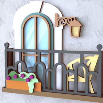 Intra απο ξύλο plywood Χρώμα wenge 3mm-4mm πάχος - Διακοσμητικό Πακέτο Μπαλκονιού με στρώσεις | CNC Δίασταση 20x20 cm INTRAFABR-98692109 - Image 11