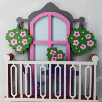 Intra απο ξύλο plywood  Χρώμα wenge 3mm-4mm πάχος - Διακοσμητικό Μπαλκόνι με στρώσεις | Τέχνη τοίχου Δίασταση 40x50 cm INTRAFABR-121326081 - Image 1