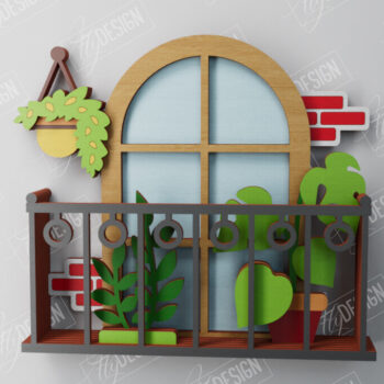 Intra απο ξύλο plywood  Χρώμα wenge 3mm-4mm πάχος - Διακοσμητικό Μπαλκόνι με στρώσεις | Τέχνη τοίχου Δίασταση 40x50 cm INTRAFABR-121326114 - Image 1