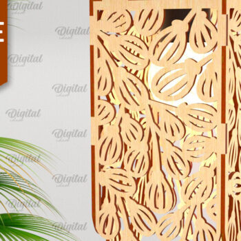 Intra απο ξύλο plywood Χρώμα wenge 3mm-4mm πάχος - Διακοσμητική ελαφριά . Ξύλινο Φωτιστικό Δίασταση 30x20 cm INTRAFABR-115434247 - Image 1