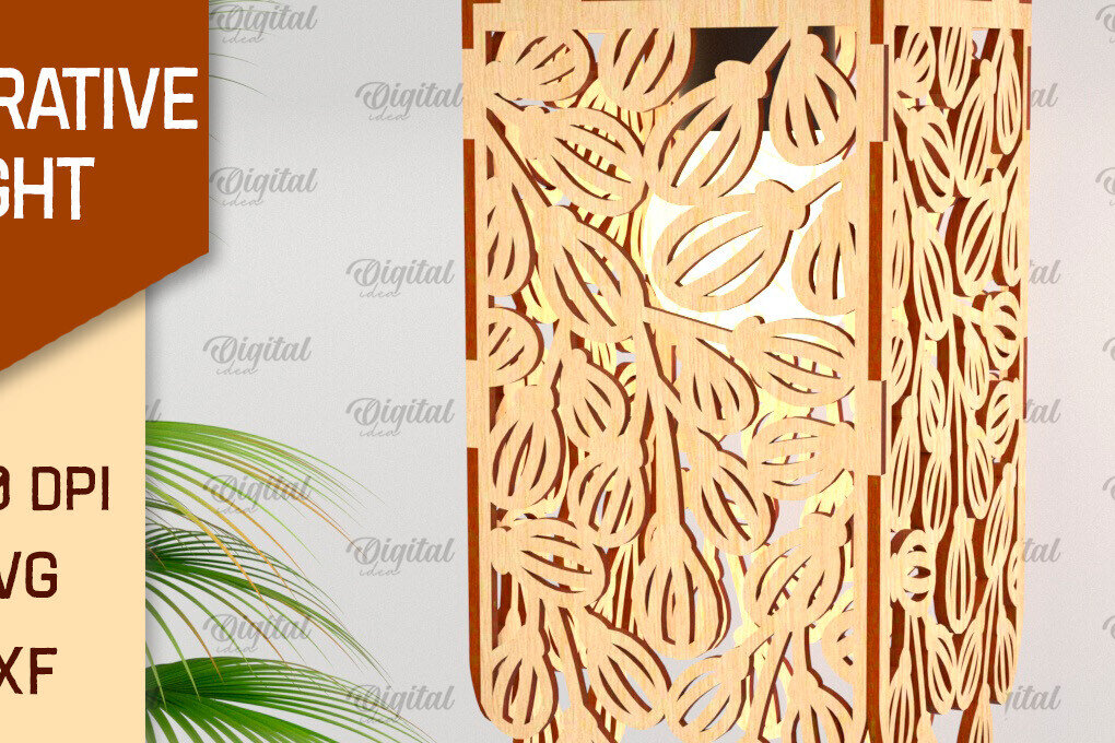 Intra απο ξύλο plywood  Χρώμα wenge 3mm-4mm πάχος - Διακοσμητική ελαφριά . Ξύλινο Φωτιστικό Δίασταση 30x20 cm INTRAFABR-115434247