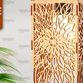 Intra απο ξύλο plywood  Χρώμα wenge 3mm-4mm πάχος - Διακοσμητική ελαφριά . Ξύλινο Φωτιστικό Δίασταση 30x20 cm INTRAFABR-115370329 - Image 1