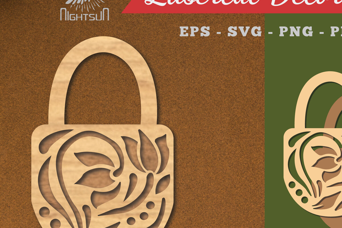 Intra απο ξύλο plywood  Χρώμα wenge 3mm-4mm πάχος - Διακοσμητική Κλειδαριά Διακόσμηση κοπής με λέιζερ 2 Δίασταση 20x20 cm INTRAFABR-115370483